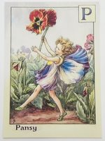 フラワーフェアリーズ　ポストカード The Pansy Fairy 指定なしのプリザーブドフラワーギフト