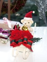 クリスマスベアー プリザーブドフラワーギフト