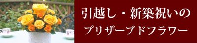 引っ越し・新築祝いのプリザーブドフラワーギフト通販
