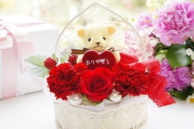 母の日のプリザーブドフラワー